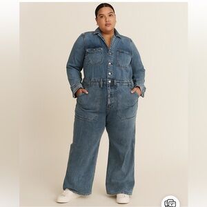 Universal Thread Blue Denim Overalls